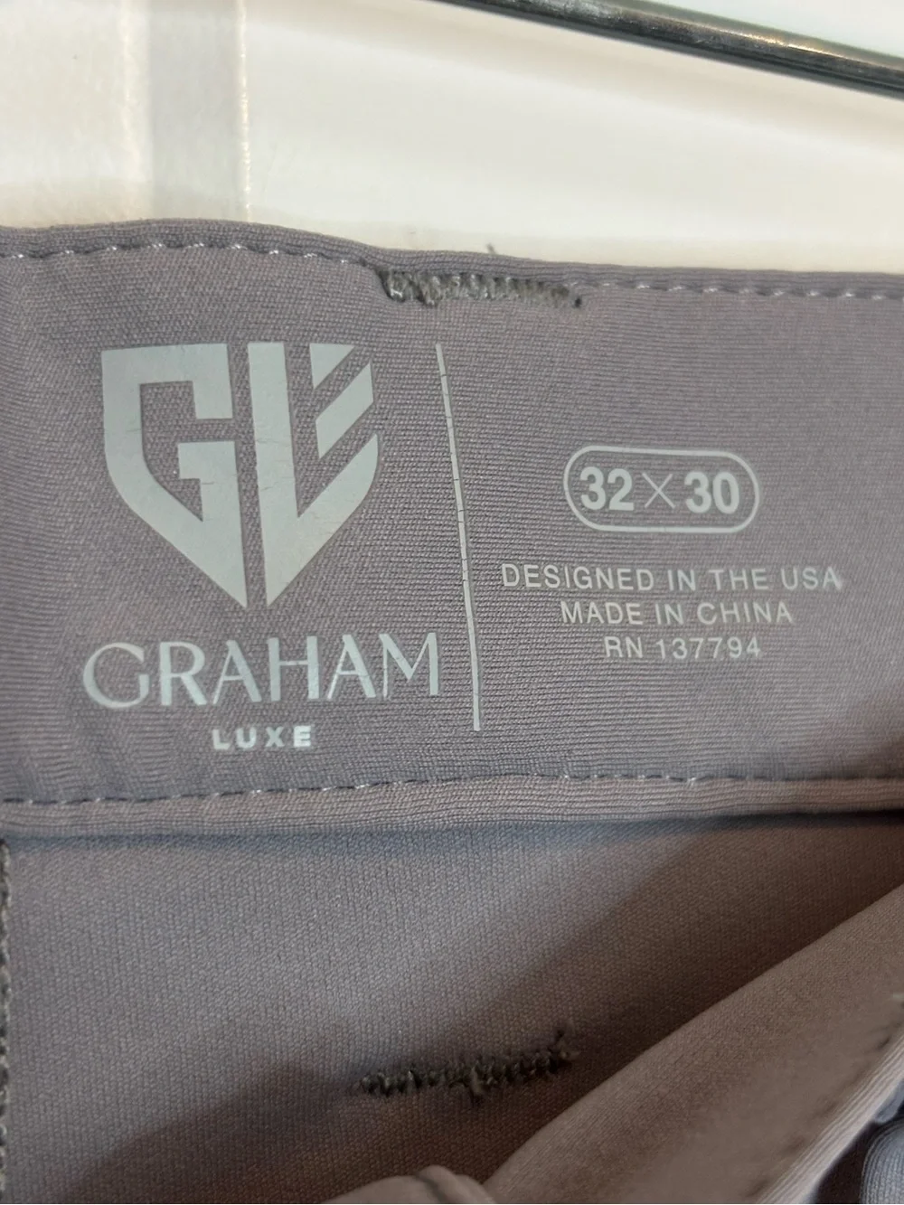 1764 Golf Graham Luxe All Time Golf Performance Pants Gray 32x30